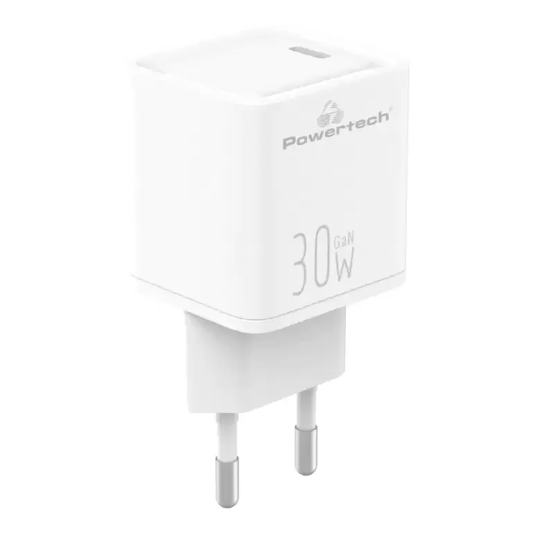 Powertech PT-1093 30W Fast Charger Type-C with GaN Tech | Φορτίστε Smartphones, Tablets, Notebooks! Powertech PT-1093 30W Fast Charger Type-C with GaN Tech | Φορτίστε Smartphones, Tablets, Notebooks!