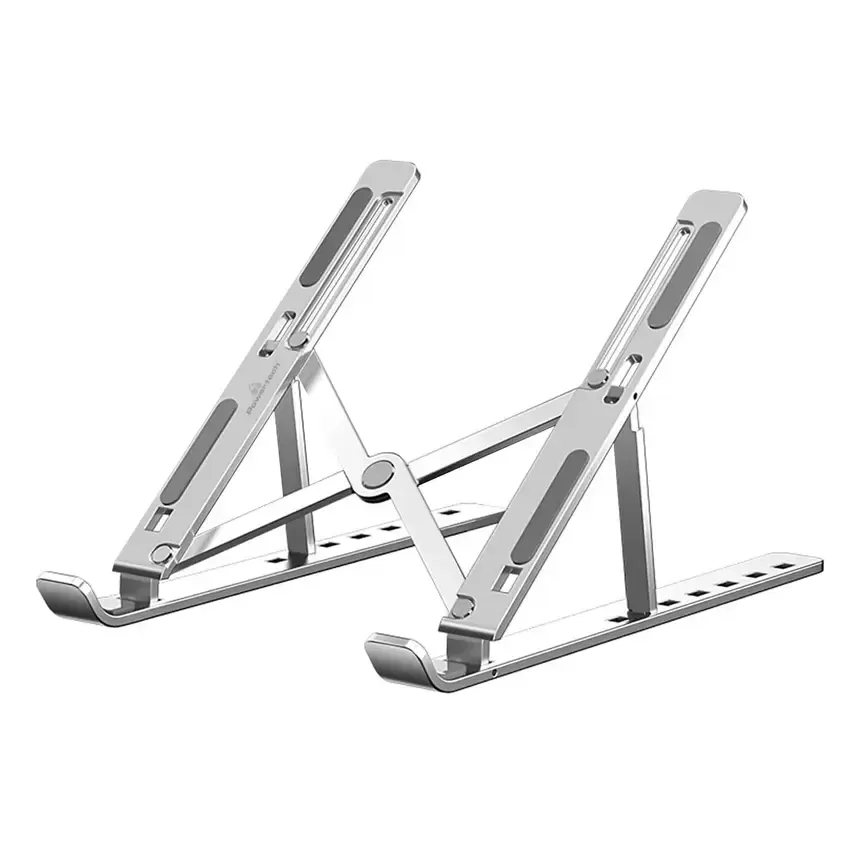 Powertech PT-1160 Silver Aluminium Portable Folded Tablet & Laptop Stand (    Tablet & Laptop)