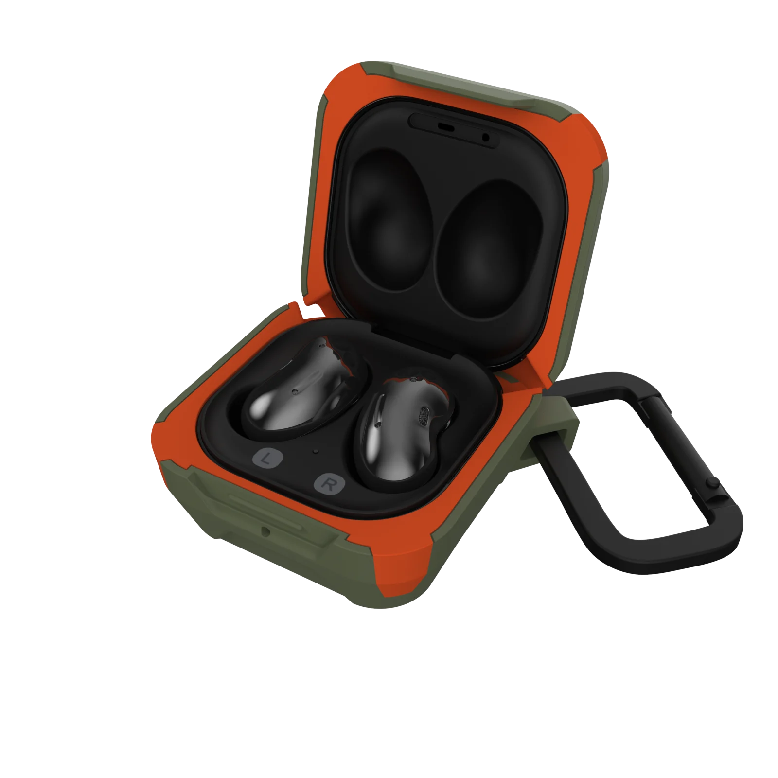 UAG Original Hard Cover Case Olive / Orange για Samsung Galaxy Buds Live & Galaxy Buds Pro UAG Original Hard Cover Case Olive / Orange για Samsung Galaxy Buds Live & Galaxy Buds Pro