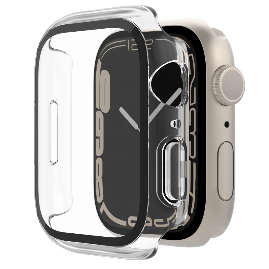 Soultronic Full Face Protection Case Drop proof (3m) Crystal Clear / Black για Apple Watch 7, 8 (45mm) Soultronic Full Face Protection Case Drop proof (3m) Crystal Clear / Black για Apple Watch 7, 8 (45mm)