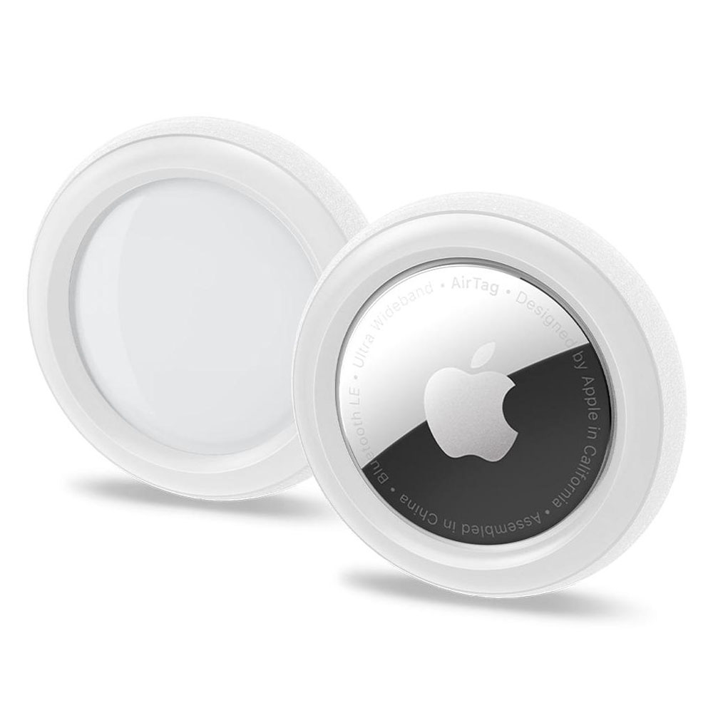 Spigen (AHP03071) Silicone Fit Case White για Apple AirTag (2Pack) Spigen (AHP03071) Silicone Fit Case White για Apple AirTag (2Pack)