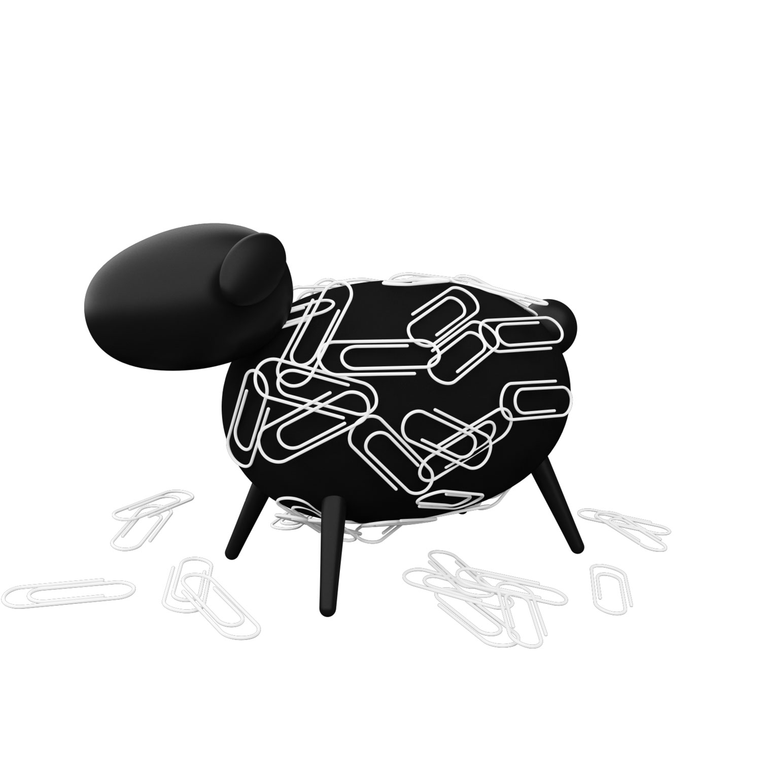 Allocacoc Sheepi by DesignNest | Fun Magnetic Paperclip Holder