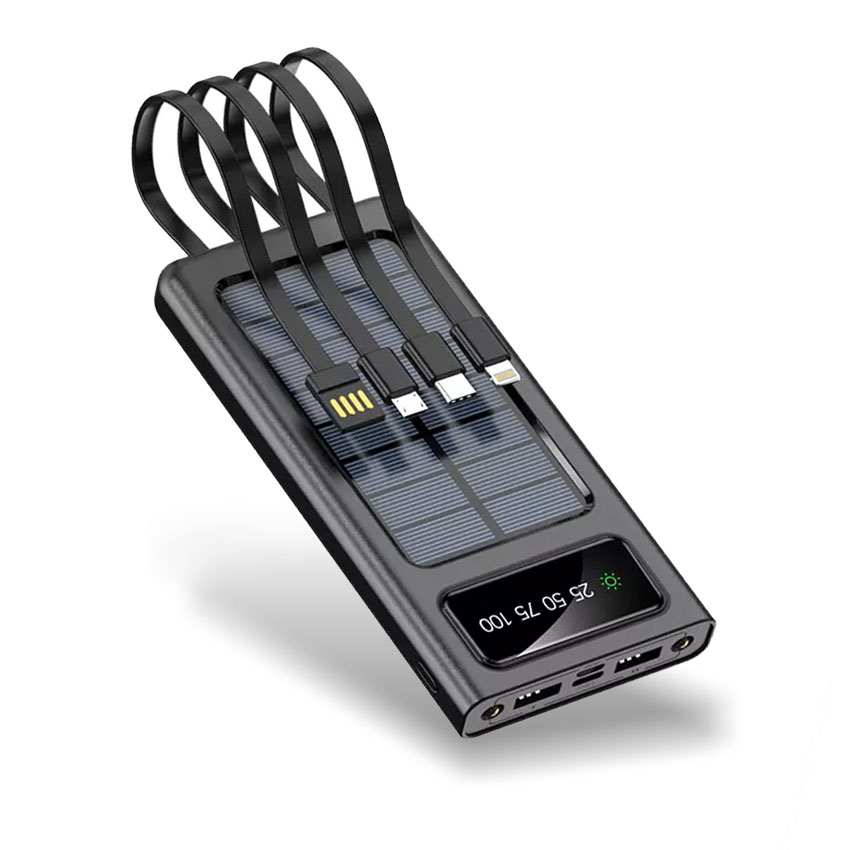 TakeMore A10 Solar Charger + Power Bank 20.000mAh | 2 x USB + Type-C + Lightning + microUSB | Solar Panel + Φακός + LED Display TakeMore A10 Solar Charger + Power Bank 20.000mAh | 2 x USB + Type-C + Lightning + microUSB | Solar Panel + Φακός + LED Display