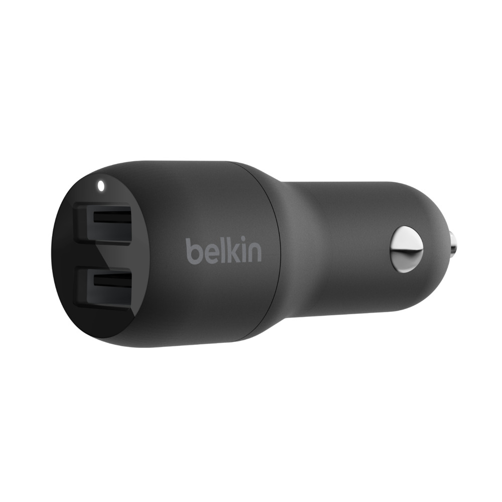 Belkin CCB001btBK BoostCharge Dual USB Car Charger 24W