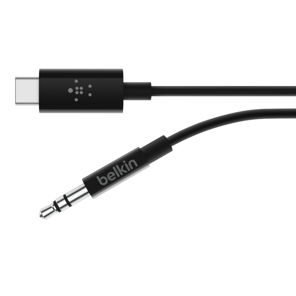 Belkin RockStar 3.5mm Audio Cable with Type-C Connector F7U079bt06-BLK