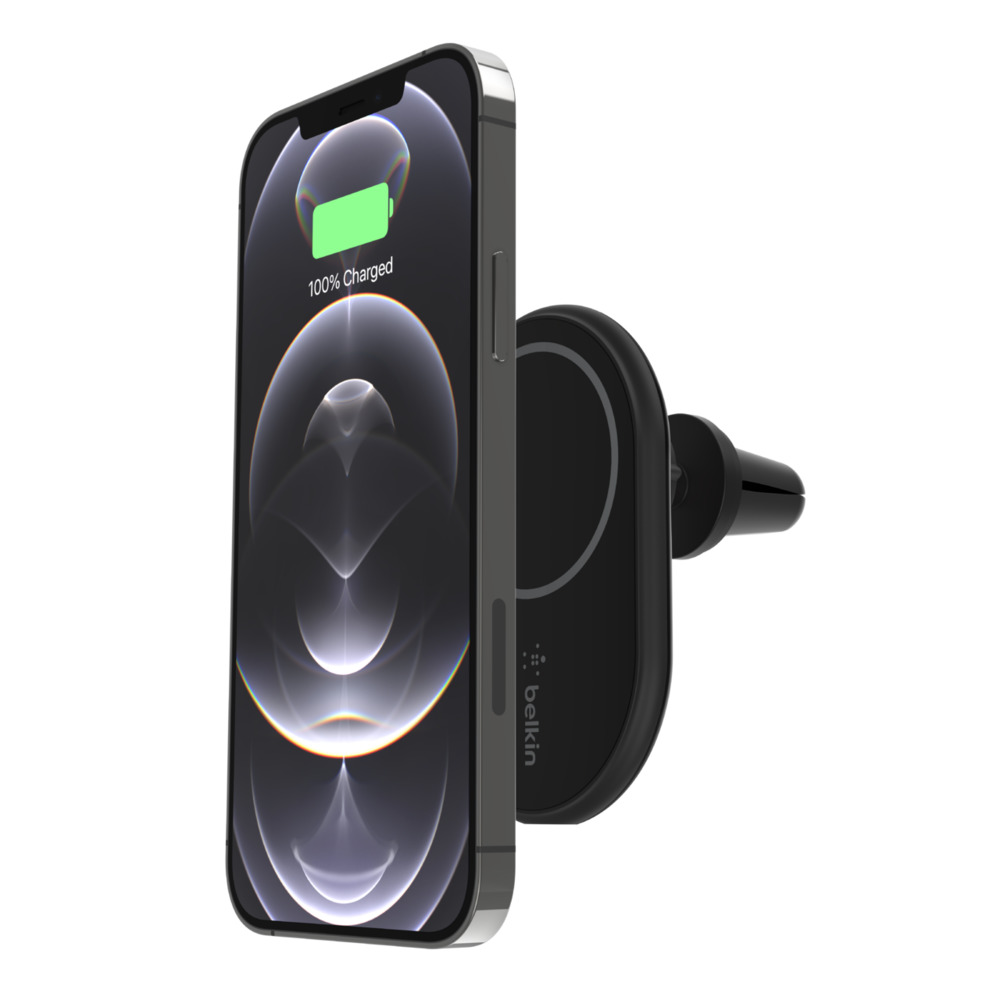 Belkin BoostCharge Magnetic Wireless Car Mount & Charger | MagSafe Compatible | 20W PD 3.0 Car Charger (WIC004btBK) Belkin BoostCharge Magnetic Wireless Car Mount & Charger | MagSafe Compatible | 20W PD 3.0 Car Charger (WIC004btBK)