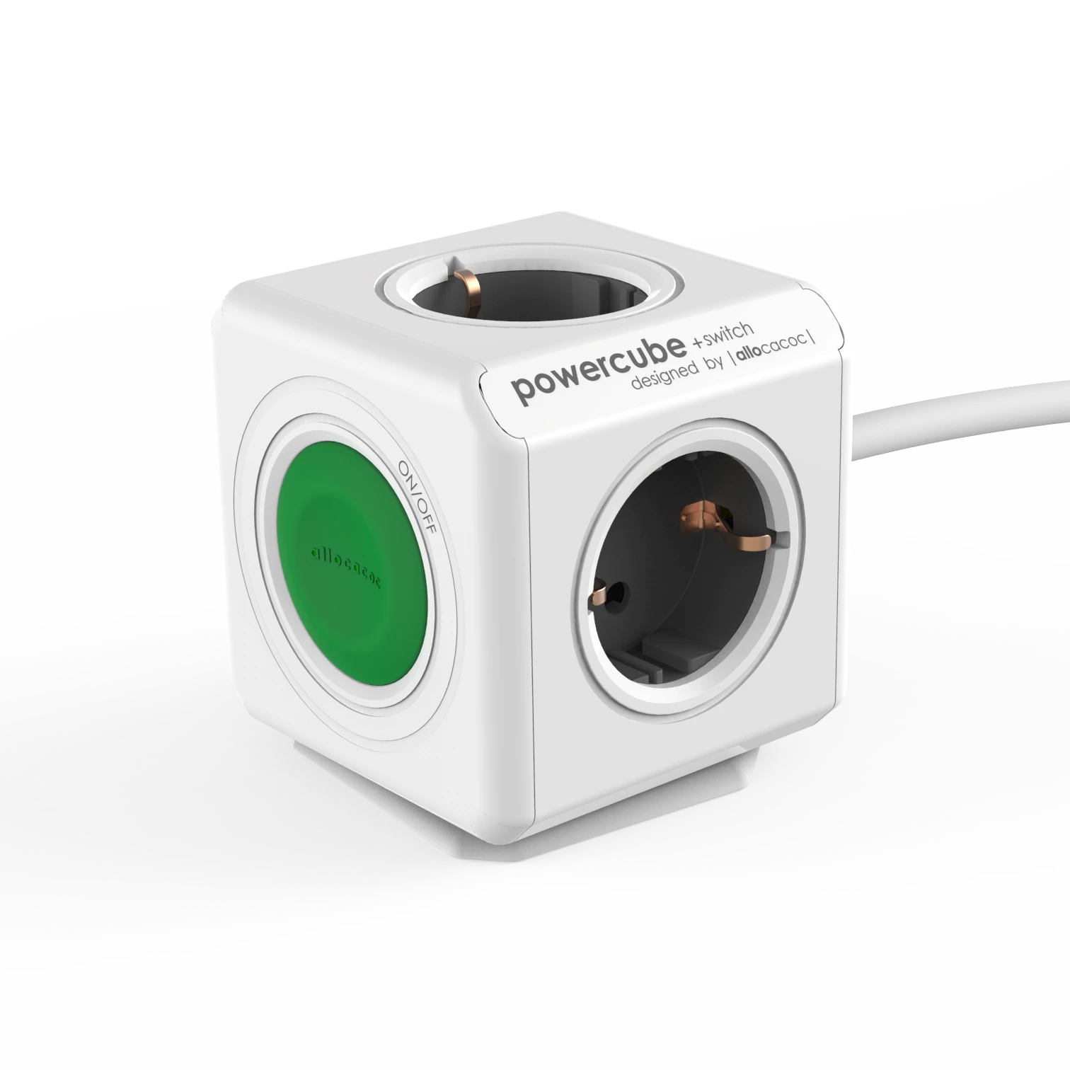 Allocacoc PowerCube Extended Switch |  4  +   +  1.5m + On/Off 