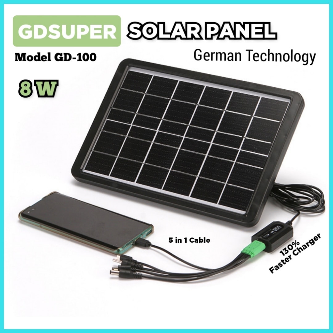 GDSuper GD-100 Solar Panel @ 8W |           !