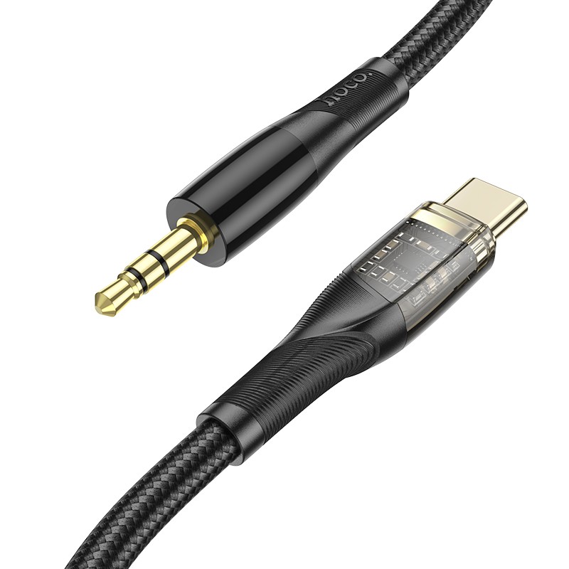 Hoco UPA25 Black Type-C --> 3.5mm Audio Jack Cable 1m | Ακούστε μουσική από την Type-C συσκευή σας μέσω 3.5mm θύρας Hoco UPA25 Black Type-C --> 3.5mm Audio Jack Cable 1m | Ακούστε μουσική από την Type-C συσκευή σας μέσω 3.5mm θύρας