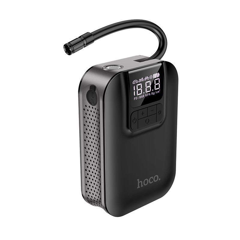 Hoco S53 Portable Smart Air Pump | Φορητή Τρόμπα Αέρα για Ελαστικά και Μπάλες + Ενσωματωμένος LED φακός Hoco S53 Portable Smart Air Pump | Φορητή Τρόμπα Αέρα για Ελαστικά και Μπάλες + Ενσωματωμένος LED φακός