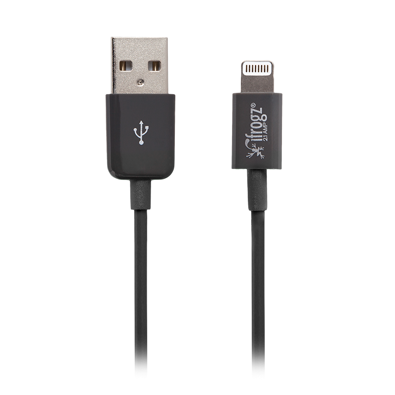 iFrogz IFUSLR-BK1 UniqueSync Charge/Sync Lightning Cable 1.8m Black   MFI