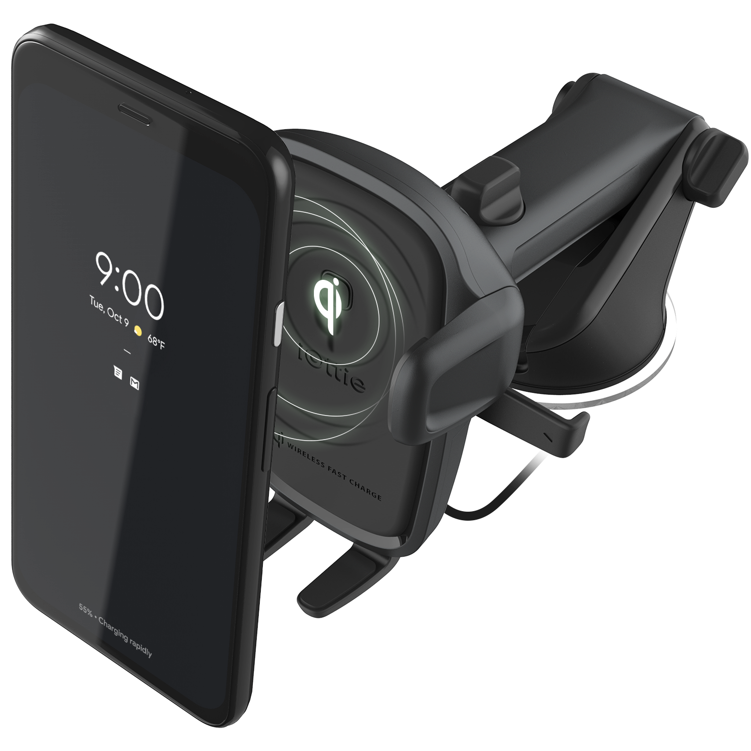 iOttie Easy One Touch 2 Wireless Charging Car Mount HLCRIO142 | //  One Touch  + Qi Charge