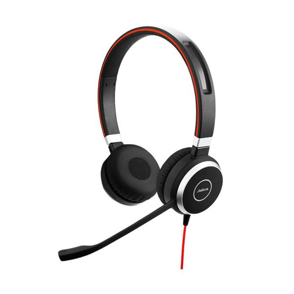 Jabra Evolve 40 Stereo Professional Headset | Noise-cancelling | Comfortable Design | Call Control | USB & 3.5mm | Busy Light