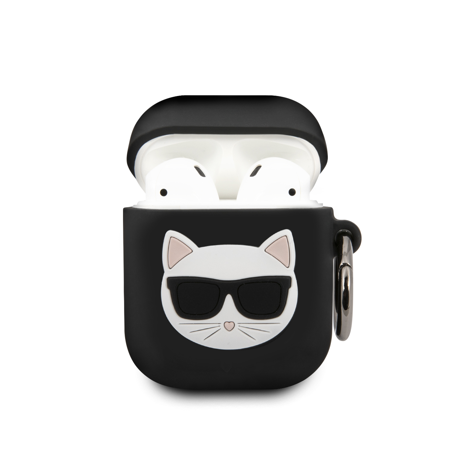 Karl Lagerfeld Embossed Logo Choupette’s Head Silicone Case Black για τα Apple Airpods 1 (2016), Airpods 2 (2019) Karl Lagerfeld Embossed Logo Choupette’s Head Silicone Case Black για τα Apple Airpods 1 (2016), Airpods 2 (2019)