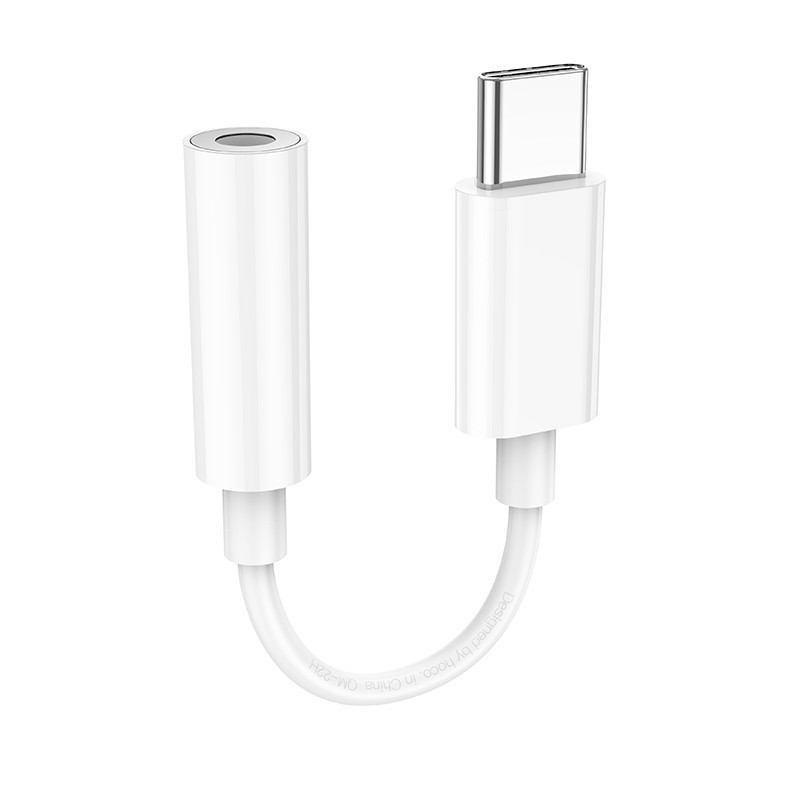 Hoco LS35 USB-C Digital 3.5 Audio Interface White (Από USB-C --> 3.5mm Stereo Audio Jack) Hoco LS35 USB-C Digital 3.5 Audio Interface White (Από USB-C --> 3.5mm Stereo Audio Jack)