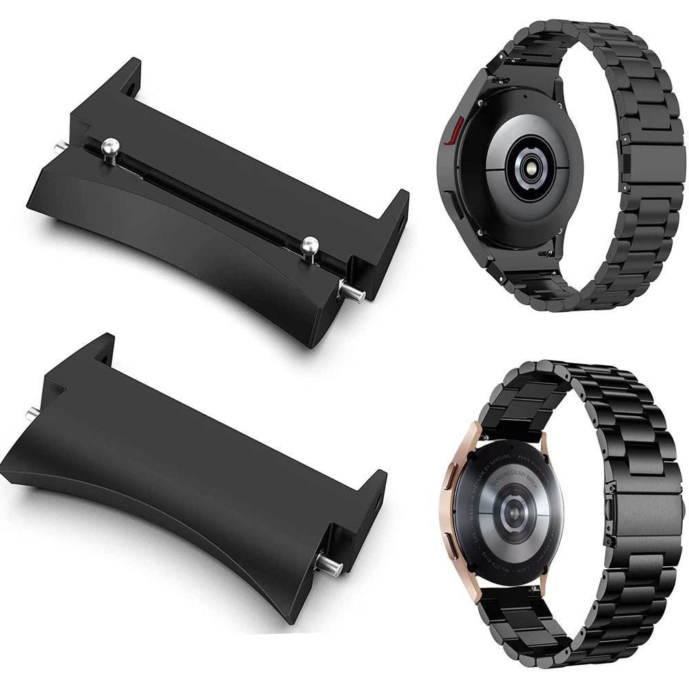 Soultronic Metal Connector  Band 20mm Black   Samsung Galaxy Watch 4 Classic & Watch 4 & Watch 5 Pro