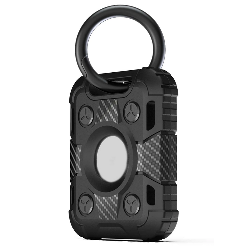 Soultronic Minimalist Case  Key Ring Black  Apple AirTag