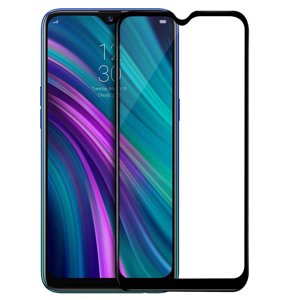 Mocolo 3D Full Face Tempered Glass 9H Black  Realme 5