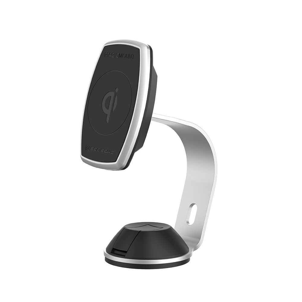 Scosche MagicMount Pro Charge Home/Office MPQ2OH-XTSP5: Magnetic Mount Stand + Wireless Fast Charging  Smartphones/Tablets