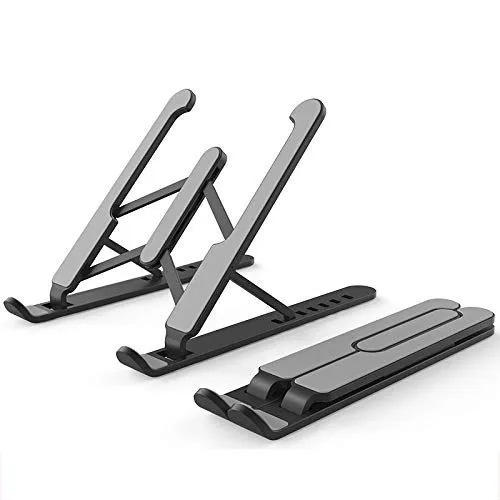 Soultronic MSTA21 Black Ultra Portable & Foldable Notebook, Ultrabook & Tablet Stand (  )