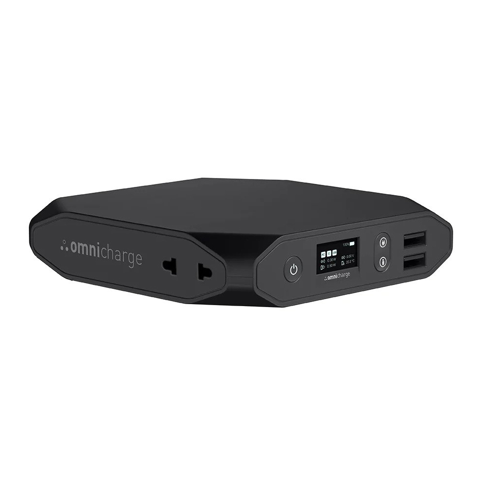OmniCharge Omni 20+ Power Bank 20.000mAh | 2 x USB @ 18W + Type-C @ 60W + AC @ 100W + DC @ 100W + Wireless @ 10W OmniCharge Omni 20+ Power Bank 20.000mAh | 2 x USB @ 18W + Type-C @ 60W + AC @ 100W + DC @ 100W + Wireless @ 10W