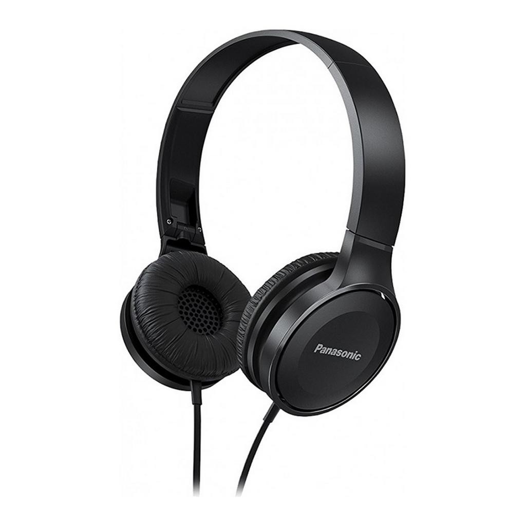 Panasonic RP-HF100E-K Stereo Headphones      | 3.5mm Stereo Plug | Cord 1.2m | 30mm Drivers