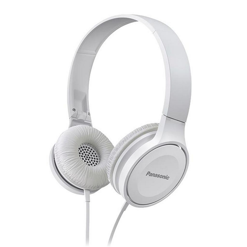 Panasonic RP-HF100E-W Stereo Headphones      | 3.5mm Stereo Plug | Cord 1.2m | 30mm Drivers