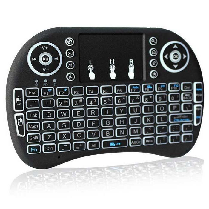 Soultronic i8+ Backlit Mini Wireless QWERTY Keyboard & Touchpad | Φωτιζόμενο με 3 επιλογές χρωμάτων Soultronic i8+ Backlit Mini Wireless QWERTY Keyboard & Touchpad | Φωτιζόμενο με 3 επιλογές χρωμάτων