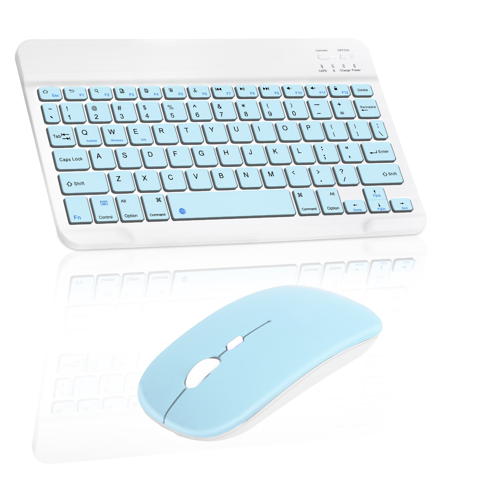 Soultronic MKK11 Blue Mini Wireless Bluetooth Keyboard & Mouse | QWERTY με υποστήριξη ελληνικών Soultronic MKK11 Blue Mini Wireless Bluetooth Keyboard & Mouse | QWERTY με υποστήριξη ελληνικών