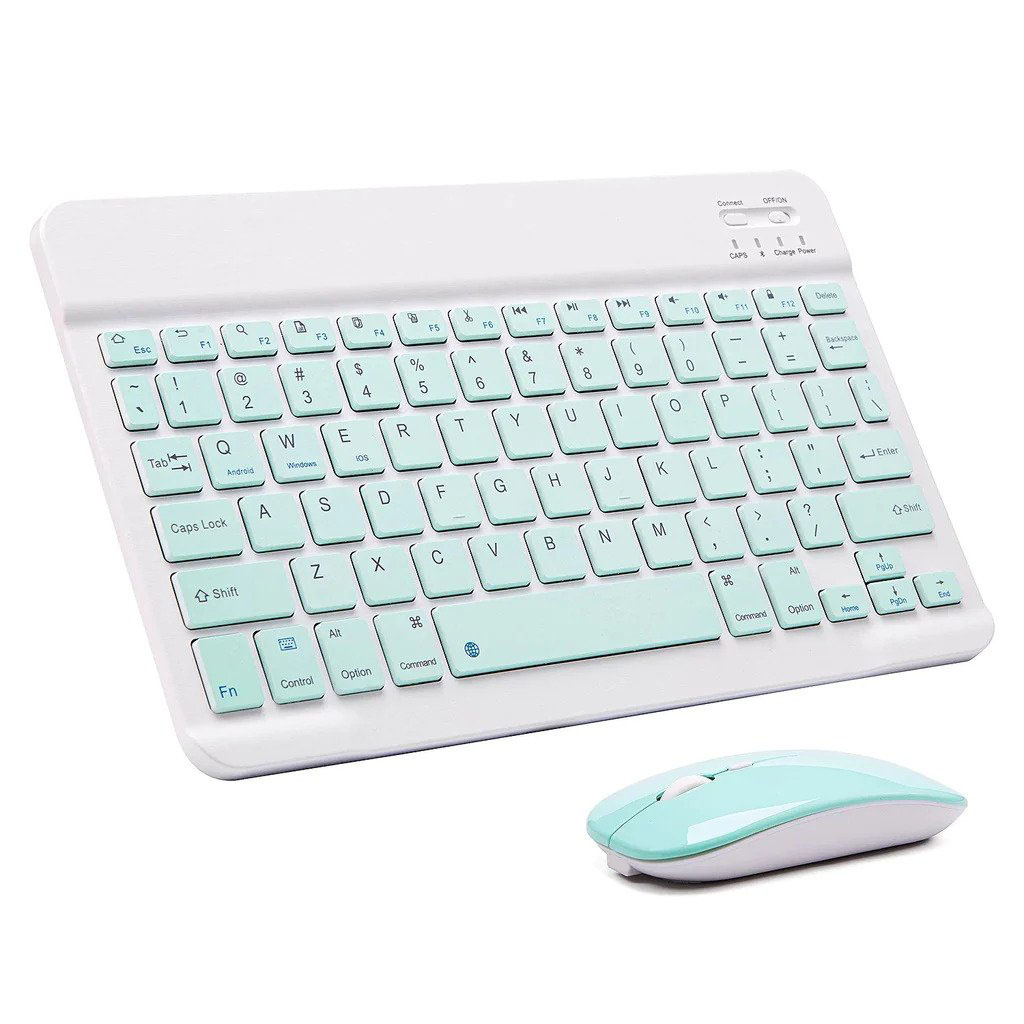 Soultronic MKK11 Mint Mini Wireless Bluetooth Keyboard & Mouse | QWERTY   