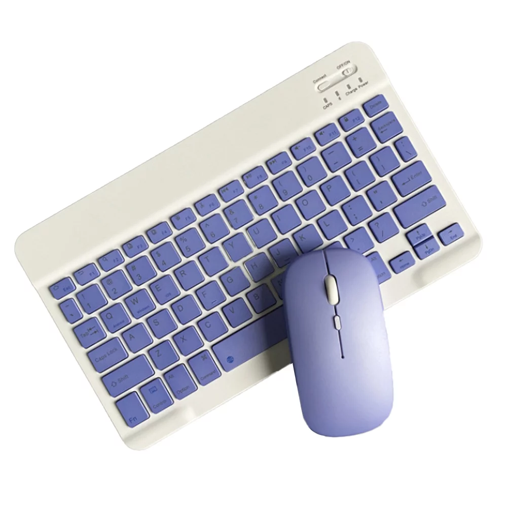 Soultronic MKK11 Purple Mini Wireless Bluetooth Keyboard & Mouse | QWERTY   