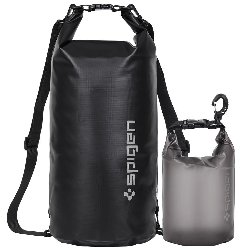 Spigen A630 Black Aqua Shield IPX6 Waterproof Bag 20L & 2L (AMP04534) | Take Anything, Anywhere | Διπλό Αδιάβροχο Σακίδιο Spigen A630 Black Aqua Shield IPX6 Waterproof Bag 20L & 2L (AMP04534) | Take Anything, Anywhere | Διπλό Αδιάβροχο Σακίδιο