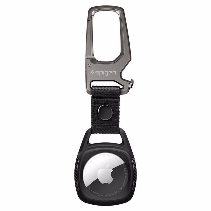 Spigen (AMP01565) Case Rugged Armor + Keychain Black για Apple AirTag Spigen (AMP01565) Case Rugged Armor + Keychain Black για Apple AirTag