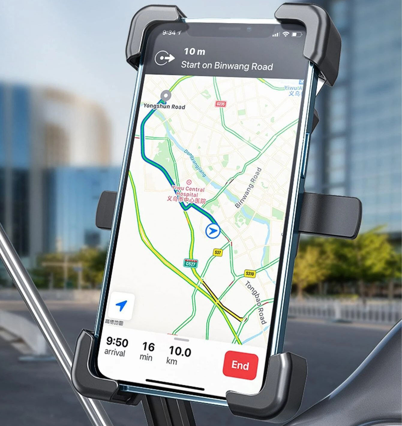 Soultronic MB12 Motorcycle, Scooter & Bicycle Holder      & smartphone