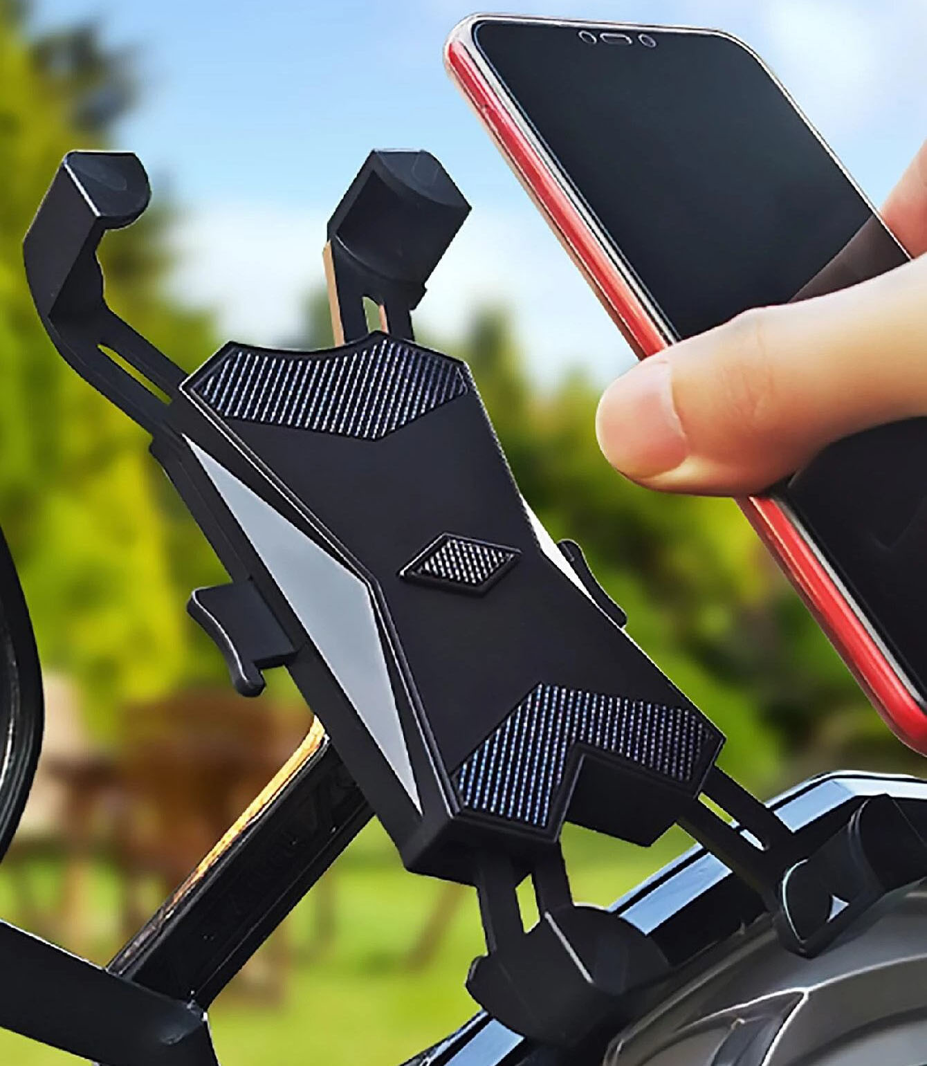 Soultronic MB13 Motorcycle, Scooter & Bicycle Holder      & smartphone