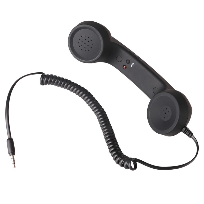 Soultronic Vintage Retro Telephone Handset Black |   Smartphone &     