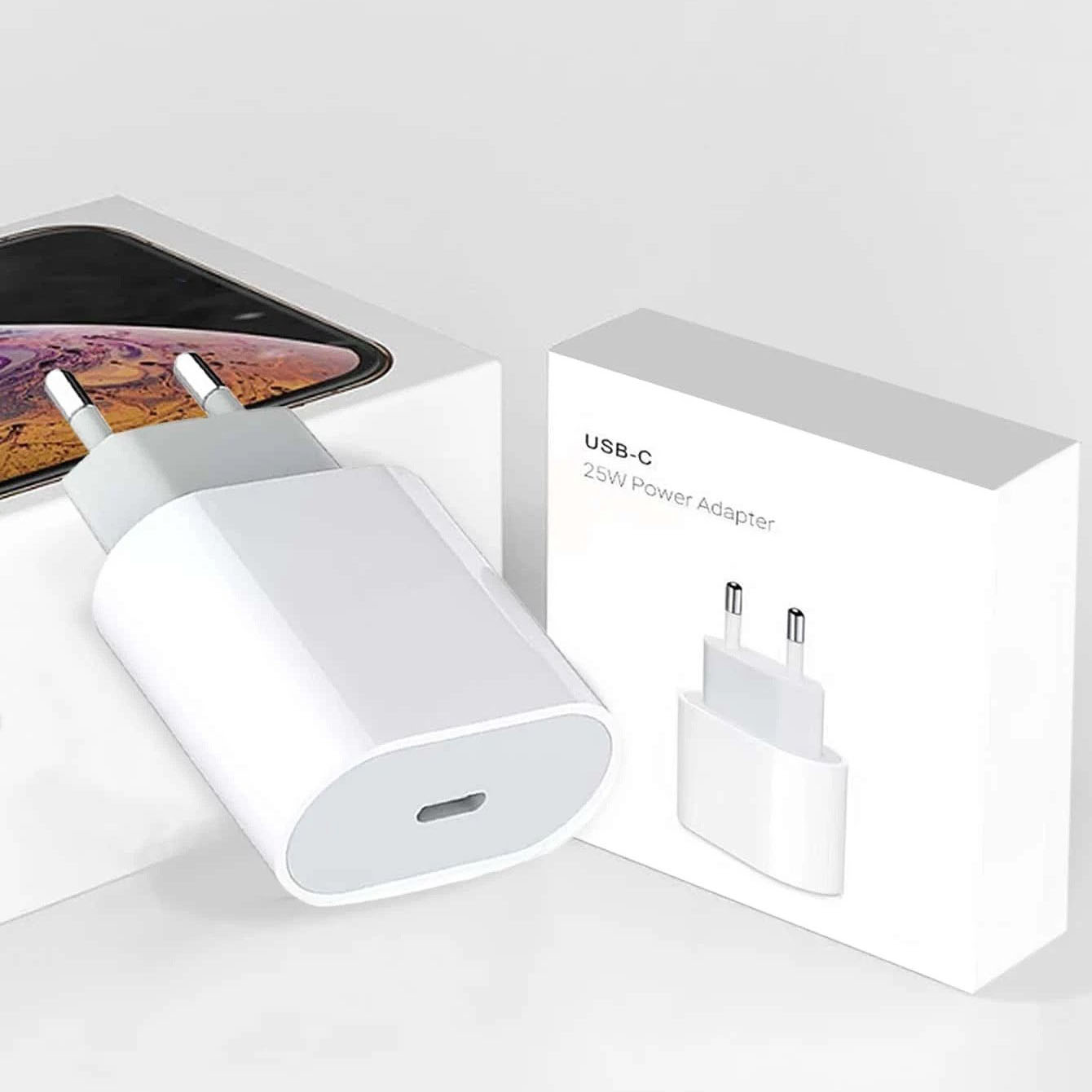 Soultronic W-25 Type-C (USB-C) Wall Charger 25W | FastCharge | 0-60%  30 