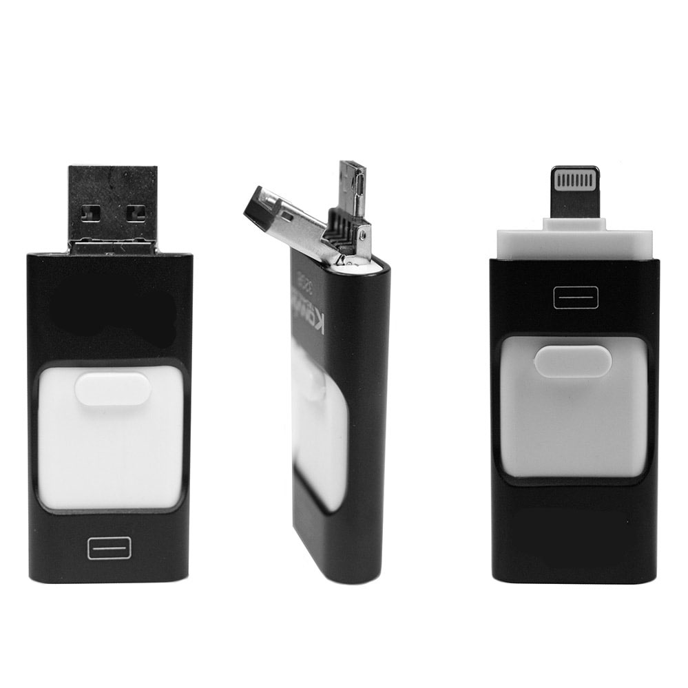Soultronic FD31 Triple USB 3.0 Flash Drive 64GB (USB + microUSB + Lightning) | Για χρήση με iOS/Android/PC/Laptop Soultronic FD31 Triple USB 3.0 Flash Drive 64GB (USB + microUSB + Lightning) | Για χρήση με iOS/Android/PC/Laptop