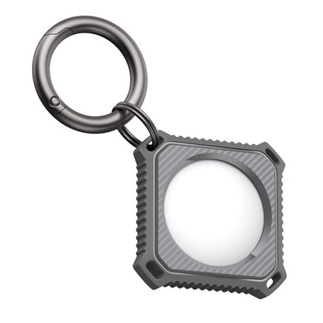 Soultronic (Tag41) Textured Case Black με Key Ring για Apple AirTag Soultronic (Tag41) Textured Case Black με Key Ring για Apple AirTag