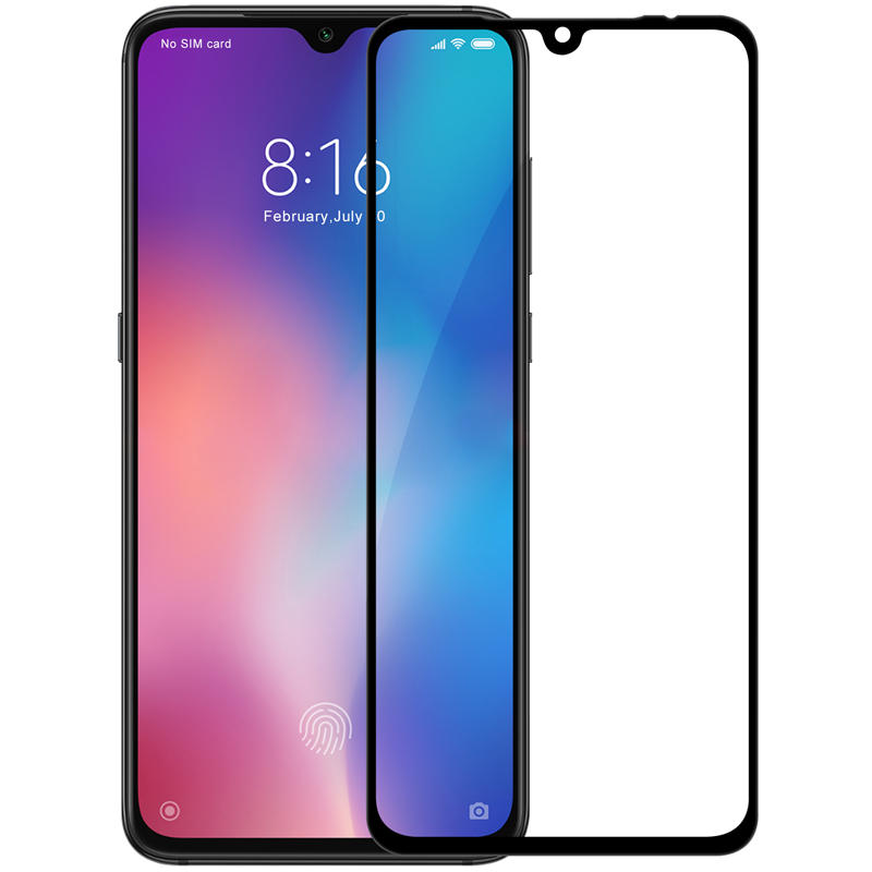 Ultimate Shield Premium Full Face & Curved Tempered Glass Protector  Xiaomi Mi 9 / Mi 9 Explorer Black