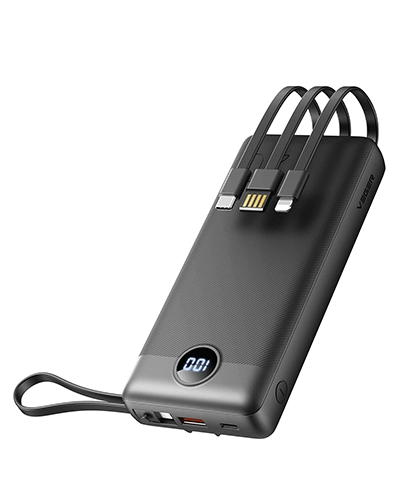 Veger C20 (VP2047) Power Bank 20000mAh | USB + 2 x Type-C + Lightning + microUSB Output | USB + Type-C Input | LED Display