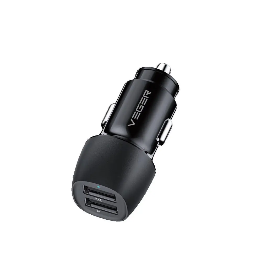 Veger CC316-2A Dual Port USB Fast Car Charger 17W