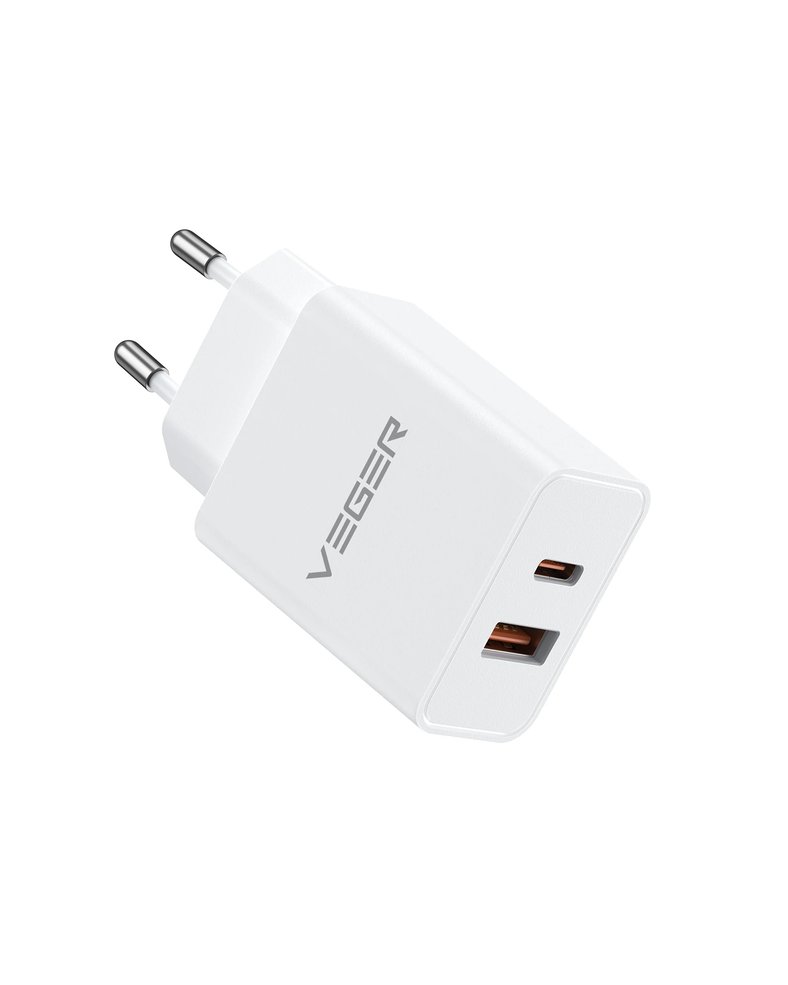 Veger VLS202U Dual PD3.0+QC3.0 USB & Type-C Fast Travel Charger 20W