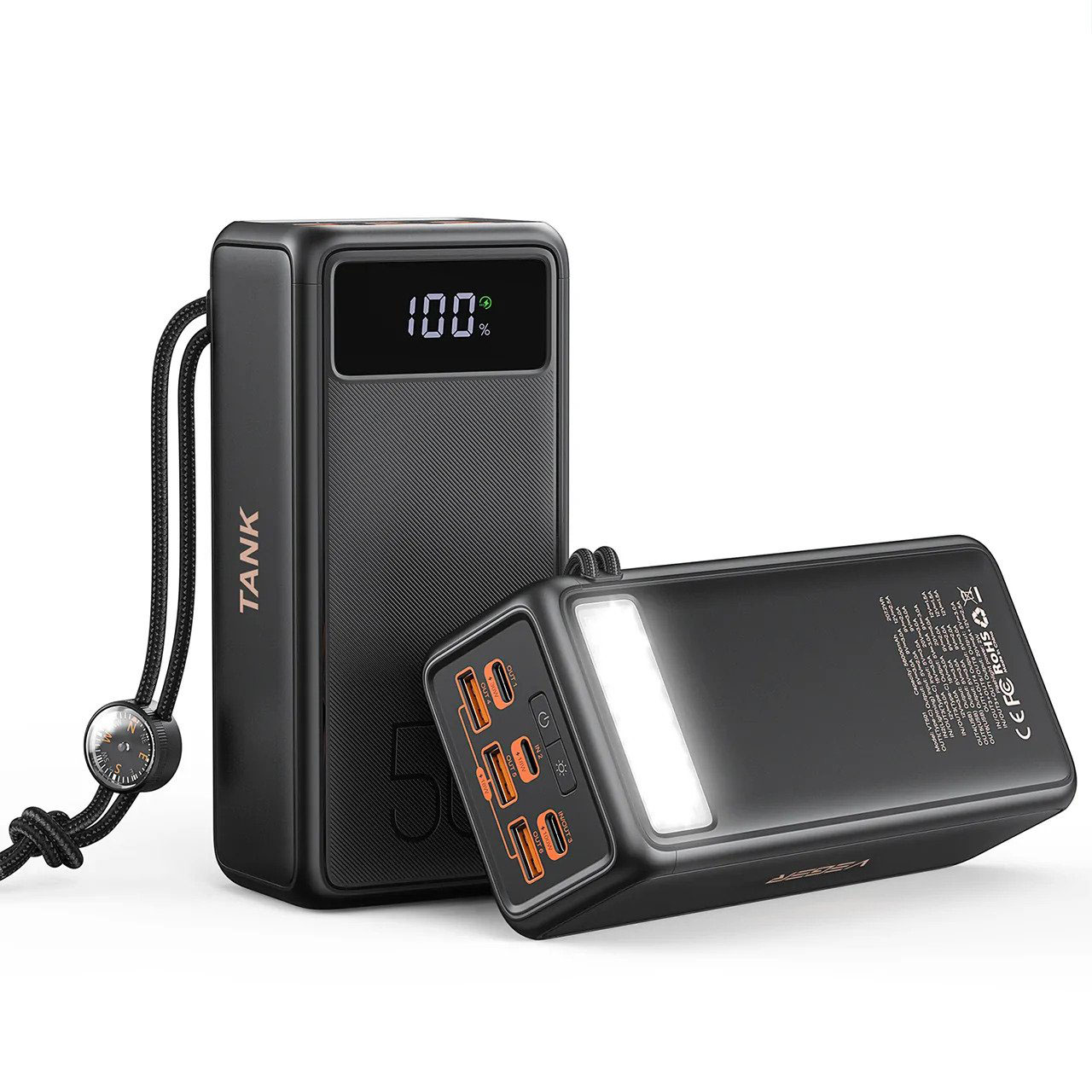 Veger VP5001C Black Tank Boost Power Bank 56000mAh | 3 x USB QC3.0 @ 18W + 2 x Type-C PD3.0 @ 30W + 100W Output Veger VP5001C Black Tank Boost Power Bank 56000mAh | 3 x USB QC3.0 @ 18W + 2 x Type-C PD3.0 @ 30W + 100W Output