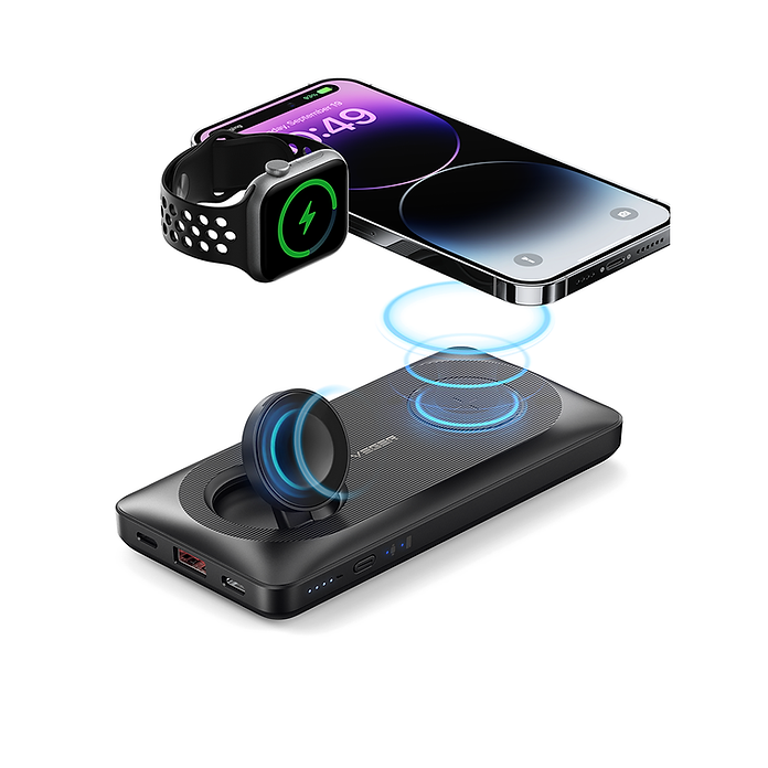 Veger W1156 MagMulti 15W Wireless Power Bank 10000mAh | Φορητή Μπαταρία με έξοδο USB + Type-C & Qi Ασύρματος Φορτιστής Veger W1156 MagMulti 15W Wireless Power Bank 10000mAh | Φορητή Μπαταρία με έξοδο USB + Type-C & Qi Ασύρματος Φορτιστής