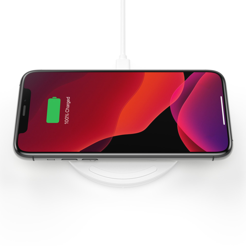 Belkin Boost Charge 15W Wireless Charging Pad + 24W QC 3.0 Wall Charger + Cable (WIA002vfWH)