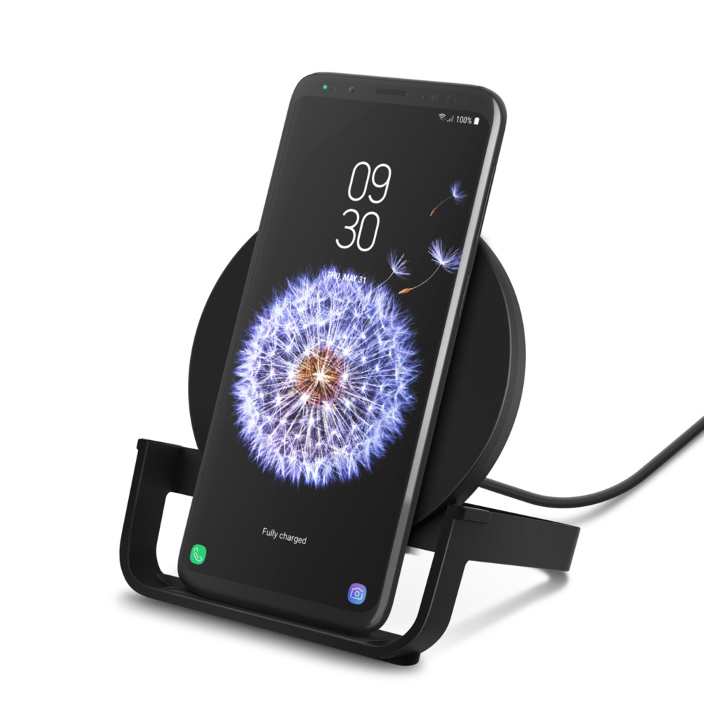 Belkin Qi Wireless Charging Stand 10W Black       Qi  (WIB001vfBK)