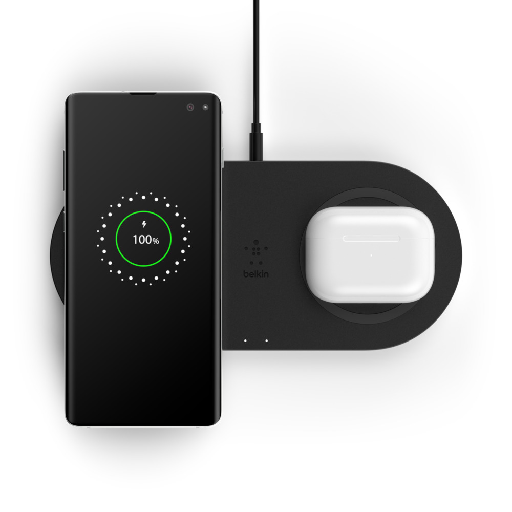 Belkin Dual Wireless Charging Pads (2 x 10W) Black για όλες τις συσκευές με ενσωματωμένη Qi τεχνολογία (WIZ002ttBK) Belkin Dual Wireless Charging Pads (2 x 10W) Black για όλες τις συσκευές με ενσωματωμένη Qi τεχνολογία (WIZ002ttBK)