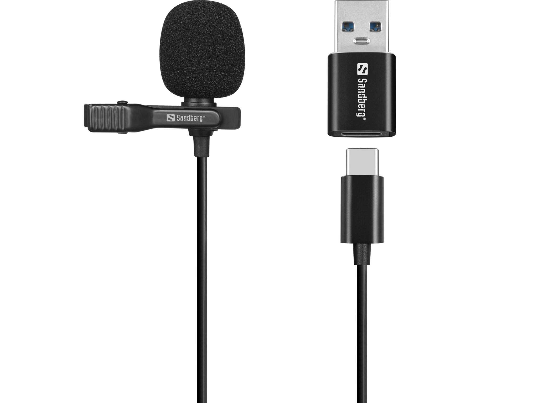 Sandberg Streamer USB Clip Microphone (126-40)