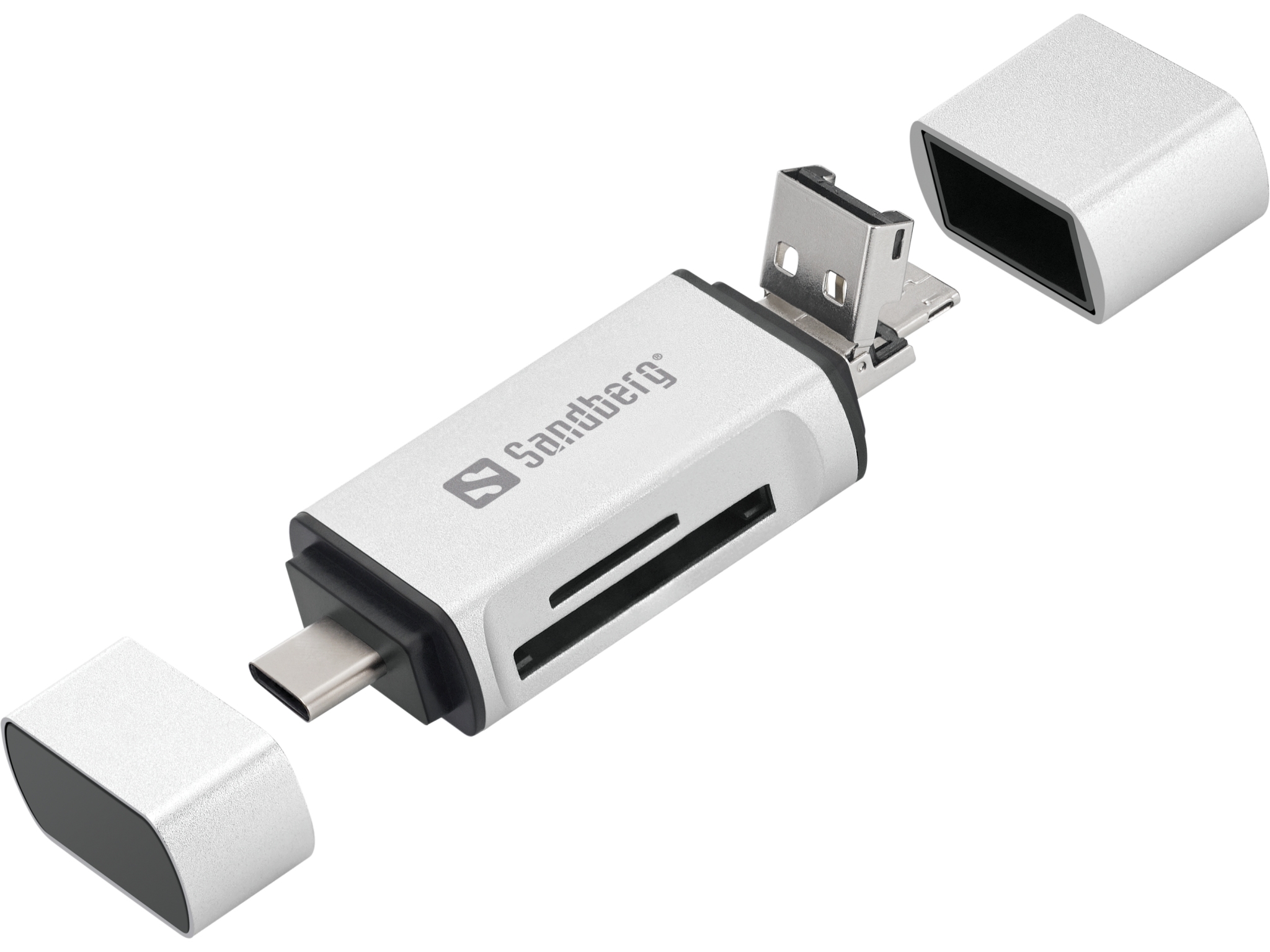 Sandberg Card Reader USB-C+USB+MicroUSB (136-28)